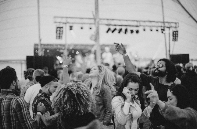 festival crowd